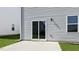 Concrete patio area outside of house with vinyl siding at 98 Ethel Ln, Angier, NC 27501