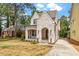 Charming new construction home featuring brick facade and arched entryway at 3302.5 Hall Pl, Raleigh, NC 27607