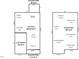 Detailed floor plan showcasing the layout of the first and second floors of the home at 3417 Cardinal Lake Dr, Durham, NC 27704
