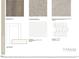 Image showcasing the various flooring, countertop, backsplash and cabinet design selections for the home at 800 Heathered Farm Way, Apex, NC 27523