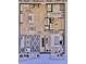 Detailed floor plan showcasing the layout of the kitchen, owner's suite, bath, and gathering areas at 120 Mosaic Blvd # 307, Pittsboro, NC 27312