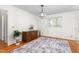 Elegant dining room with hardwood floors and a stylish chandelier at 2169 Northcrest Dr, Elon, NC 27244