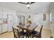 Eat-in kitchen with white cabinets, table and chairs at 512 Drexel Rd, Rocky Mount, NC 27803