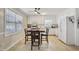 Eat-in kitchen with white cabinets, table and chairs at 512 Drexel Rd, Rocky Mount, NC 27803