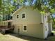 Two story home with a back deck, sliding glass door and door to the backyard at 1017 Gaston Ave, Durham, NC 27707