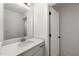Bathroom boasts a clean vanity with a large mirror, perfect for everyday use at 254 Dungannon, Clayton, NC 27520