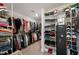 Walk-in closet with shelving, storage racks and a safe for personal belongings at 254 Dungannon, Clayton, NC 27520