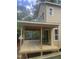 A new wooden deck under construction featuring an open-air design and sliding glass door access at 3302 Hall Pl, Raleigh, NC 27607