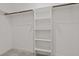 Walk-in closet with built-in shelving and ample storage space at 316 Spruce Pine Trl, Knightdale, NC 27545