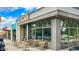Modern building with large windows and outdoor seating, perfect for enjoying the vibrant street scene at 339 1/2 Mulberry St, Raleigh, NC 27604