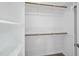 Walk-in closet featuring custom shelving and ample storage space at 40 Misty Mountain, Spring Hope, NC 27882