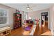 Bright bedroom featuring hardwood floors, natural light, and a playful slide bed at 5317 Burning Oak Ct, Raleigh, NC 27606