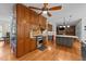 Spacious kitchen featuring wood cabinets, stainless steel appliances, and a center island at 5317 Burning Oak Ct, Raleigh, NC 27606