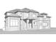 Two story home with a brick facade, and a covered entryway at 9125 Overlook Crest Dr, Wake Forest, NC 27587