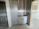 Bathroom vanity under construction showing grey cabinets at 114 Arundel Dr, Archer Lodge, NC 27527