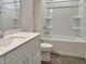 White bathroom with tub and shower combo at 203 Pond Vw Ct # 1, Fuquay Varina, NC 27526