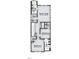 Upstairs floor plan showing an owner's suite with bath, laundry, and two bedrooms with baths for comfortable living at 203 Pond Vw Ct # 1, Fuquay Varina, NC 27526