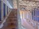 Framed staircase area leading to upper floors; part of the open design with visible framing for the house's layout at 205 Pond Vw Ct # 2, Fuquay Varina, NC 27526