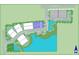 Community map showing lot numbers, street names, the dog park, and nearby lake at 207 Pond View Ct # 3, Fuquay Varina, NC 27526