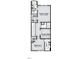 Upstairs floorplan featuring an owner's suite, laundry room, second bedroom, and pocket office at 207 Pond View Ct # 3, Fuquay Varina, NC 27526