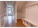 Hallway with bench seating, storage, and coat hooks near an entryway at 207 Pond View Ct # 3, Fuquay Varina, NC 27526