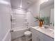 Bathroom with a shower-tub combo and a single vanity sink at 209 Pond View Ct # 4, Fuquay Varina, NC 27526