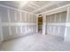 Bedroom featuring a view of the entry way, unfinished walls and ceilings at 209 Pond View Ct # 4, Fuquay Varina, NC 27526