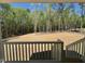Landscaped backyard view from the screened porch with new grass at 262 Grand Griffon Way, Lillington, NC 27546