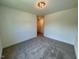 A large, carpeted bedroom features neutral walls, white trim and a modern ceiling light at 262 Grand Griffon Way, Lillington, NC 27546