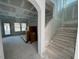 Unfinished staircase leading to the second floor of the house at 45 Covey Rise Way, Lillington, NC 27546