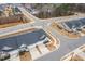 Beautiful aerial view of neighborhood street with sidewalks at 1021 Shellbank Dr, Durham, NC 27703