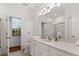 Bright bathroom boasts a large vanity, updated fixtures, and a separate shower at 106 Alder Pl, Chapel Hill, NC 27517