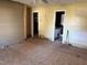 Bedroom under construction, including exposed frame and floor at 403 E Railroad St, Spring Hope, NC 27882