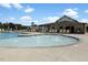 Resort-style pool with a clubhouse and lounge chairs at 1217 Porters Call Dr # 2262, Wendell, NC 27591