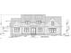 Detailed front elevation of a two-story home showcases architectural design and landscaping features at 172 Quail Pt, Pittsboro, NC 27312
