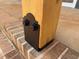 Close-up of a wooden support column on a brick foundation at 2850 Sheep Pasture Rd, Spring Hope, NC 27882