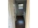Bathroom with wood-look floors and granite countertop at 3508 Guess Rd, Durham, NC 27705