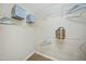 Walk-in closet offers shelving and storage for clothes and accessories at 418 Bergen Ave, Apex, NC 27502