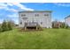 Expansive backyard with a lush lawn, deck, and a well-maintained exterior, perfect for outdoor living at 4236 Aviemore, Burlington, NC 27215