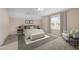 Comfortable bedroom with carpet, ample natural light, and a cozy seating area at 4236 Aviemore, Burlington, NC 27215