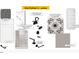 Bathroom design scheme featuring matte black faucets and accessories and neutral tile and fixtures at 10548 Brookside Reserve Rd, Raleigh, NC 27614