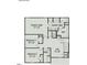 Second floor layout showcasing bedrooms, bathrooms, owner's suite and walk in closet at 165 Knoll Way, Sanford, NC 27332