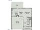First floor plan featuring a kitchen, breakfast room, Gathering room, garage, and a covered porch at 165 Knoll Way, Sanford, NC 27332