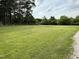 Expansive green backyard with tall trees in the background offering privacy and natural beauty at 2253 Nc Highway 96 S, Franklinton, NC 27525