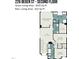 Second floor plan featuring primary bedroom, loft, two additional bedrooms, and multiple bathrooms at 226 Begen St, Morrisville, NC 27560