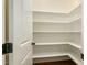 Corner pantry with multiple shelves for storage at 226 Begen St, Morrisville, NC 27560