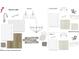 Interior design selections for a home's kitchen and bathrooms, featuring granite countertops, tile, and color palettes at 105 Windchime Ct, Fuquay Varina, NC 27526