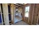 Unfinished bathroom construction showing shower stall, window and framing at 3858 Well Fleet Drive, Willow Springs, NC 27592