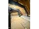 Spacious attic with exposed rafters, plywood flooring and ductwork at 40 Moonraker Dr, Spring Hope, NC 27882