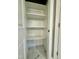 Ample shelved storage closet with marble flooring at 40 Moonraker Dr, Spring Hope, NC 27882